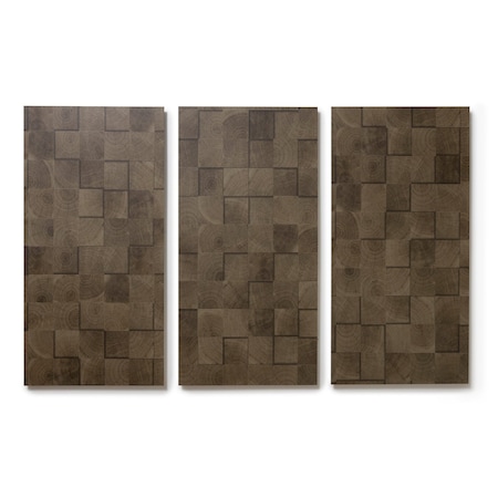 Lucida Surfaces LUCIDA SURFACES, FabCore Umber Block 12 in. x 24 in. 3mm 28MIL Glue Down Luxury Vinyl Tiles (36 sq.ft), 18PK FC-3503